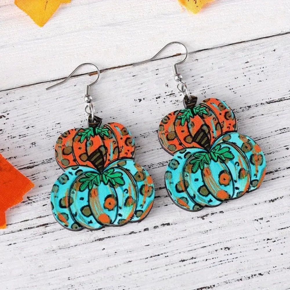 Double Pumpkin Earrings